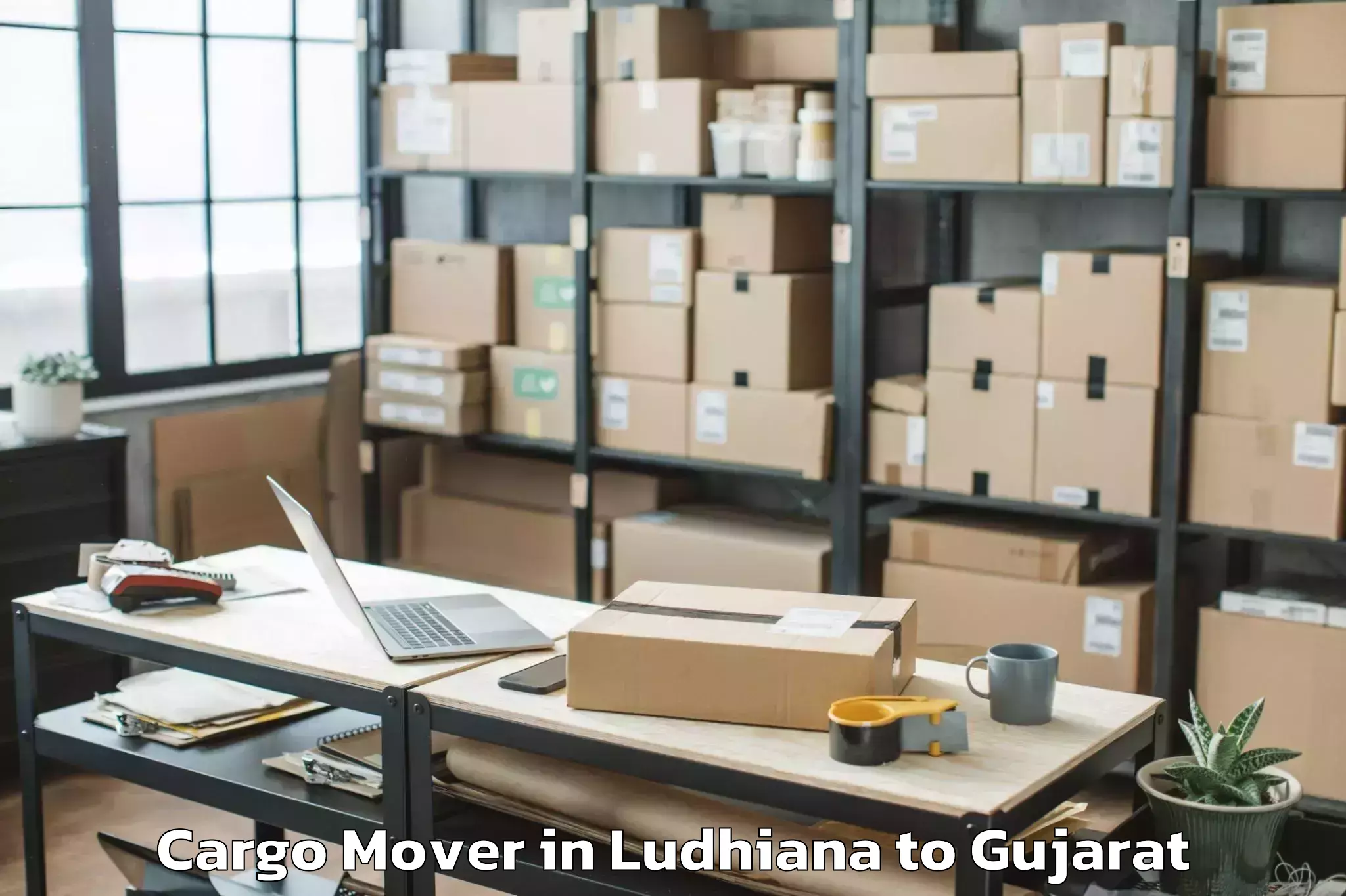 Book Ludhiana to Veer Narmad South Gujarat Univ Cargo Mover Online